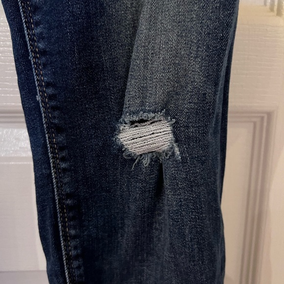 Lucky Brand Mid Rise Ava Skinny Dark Blue Distressed Jeans - Picture 5 of 7